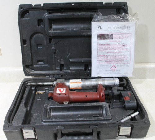TESTED (video) Alemite 14.4v Volt Cordless Grease Gun 585-1 w/ Battery & Case