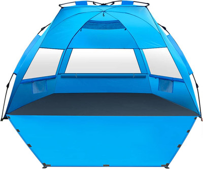 Pop up Beach Tent, Deluxe XL Sun Shade Shelter for 3-4 Person with UPF50+ Protec