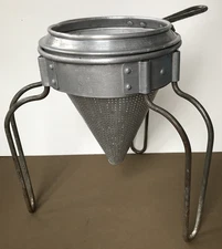Vintage Wear-Ever Aluminum No. 8 Cone Colander Sieve Strainer