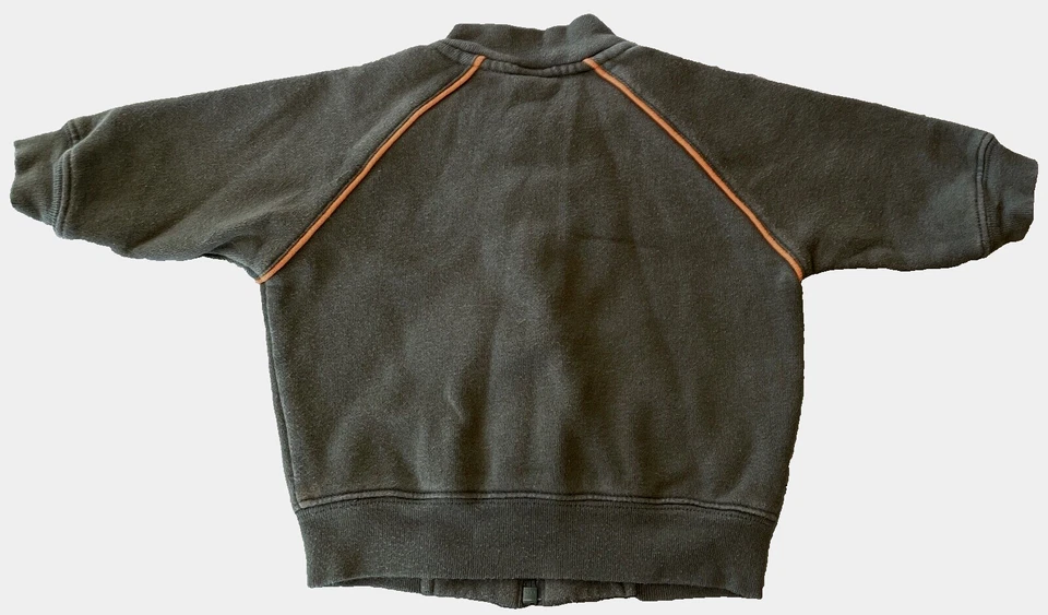 De Colección 2003 Gymboree Boys Dinosaurios Cremallera Polar Sudadera Chaqueta Bombardero 3-6M Oliva Foto 3 de 3