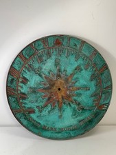 Vintage Virginia Metalcrafters Inc. Patinated Sundial Plate 10 in. Vintage Virginia Metalcrafters Inc. Patinated Sundial Plate 10 in. - Image 1