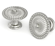 30 Pack Brushed Nickel Round Cabinet Knobs for Dresser, Drawer, Kitchen