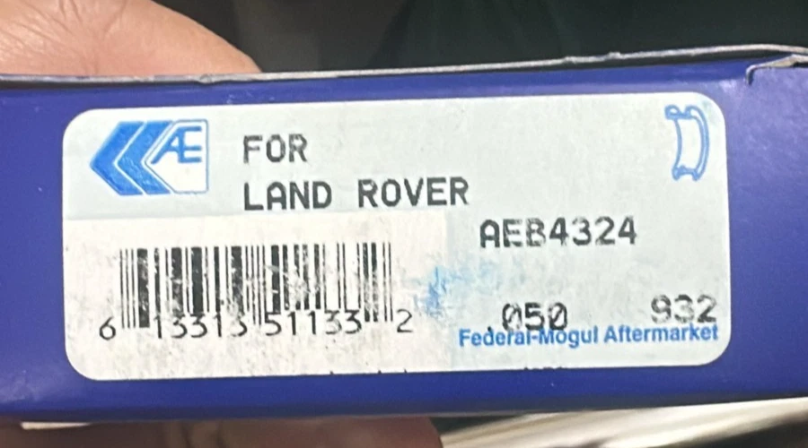 JUEGO DE RODAMIENTOS BIED AEB4324 O/S .050 para Land Rover 10 J 2.3L 4cyl 88/109 2.3L Foto 2 de 4