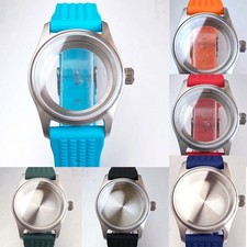 36mm 39mm Pilot Stainless Steel Sapphire Watch Case Fit NH35 NH36 2824 8215