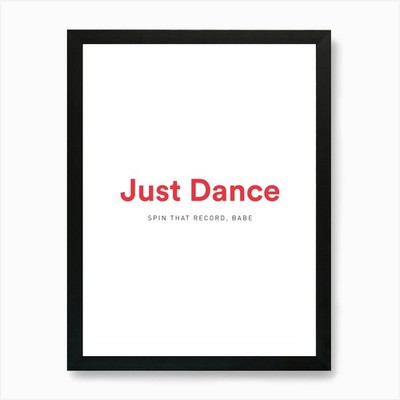 Just Dance Kunstdruck gerahmt Wandbild Poster Leinwanddruck Bild