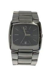 GUCCI SS Stainless Steel 33mm Black Dial Quartz Wristwatch #2nW7345