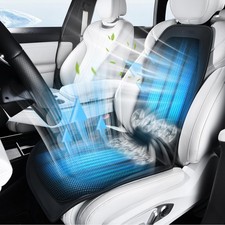 Upgraded Cooling Car Seat Cover Front Seat With Blowingsuction-black