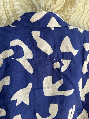 Nuova CAMICIA VACAY GAP KIDS ragazzo XXL 14-16 misto lino acque aperte nuova con etichette blu campeggio - Foto 9 di 11
