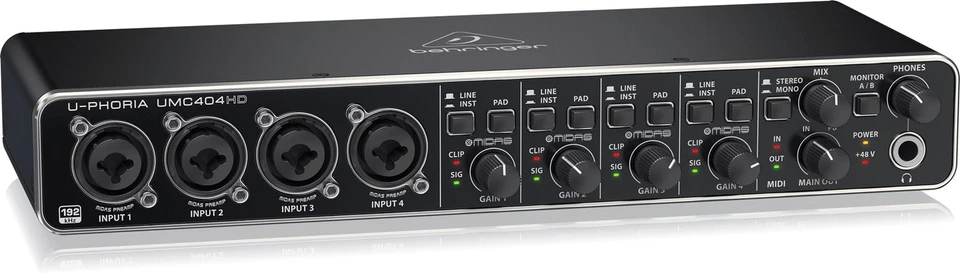 4033653130639 Behringer UMC404HD recording audio interface Behringer - Image 3 of 4
