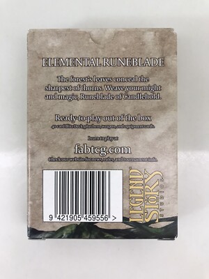 Briar Blitz Deck Flesh And Blood Tales Aria TCG Card Game 40 Cards Legend  Story | eBay