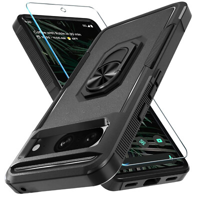 For Google Pixel 8A 7 Pro 7 6A Case Phone Cover Shockproof +Tempered Glass