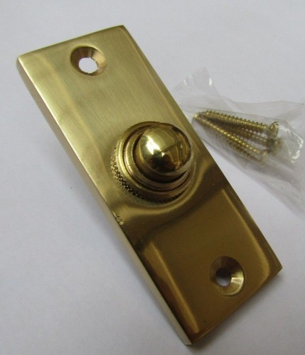 DOOR BELL PUSH vintage Victorian Antique Hard wired Front Back Door Chime Press - Picture 5 of 26