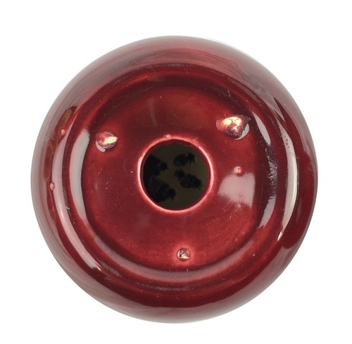 Malibu Modern Hollydale Stacking Salt Pepper Shakers Maroon Ceramic No Stoppers - Picture 7 of 8