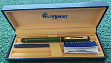 Penna stilografica vintage Waterman Paris verde marmorizzata originale scatola