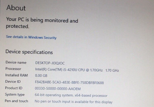 Dell Laptop Lat 3440 14” Laptop i5-4210U 1.70 GHz 320 GB HDD Win 10 Pro 8GB - Picture 8 of 8