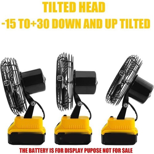 For Dewalt 18V 20V MAX Li-Ion Battery Portable Cordless Fan Workshop Fan Camping - Picture 6 of 6