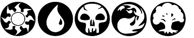 Vinyl Decal Sticker Car Truck Window - MTG Magic The Gathering Mana Symbols