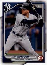 2024 Bowman Base Paper Alex Verdugo #88 New York Yankees MLB Baseball Card