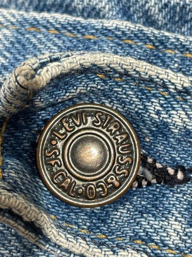 Levis denim’s jacket with patches size M Vintage - Picture 3 of 7