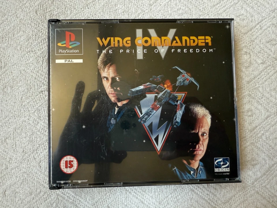 Wing Commander IV The Price of Freedom PS1 Big Box - UK PAL VGC CIB - Tracked - Image 4 of 4