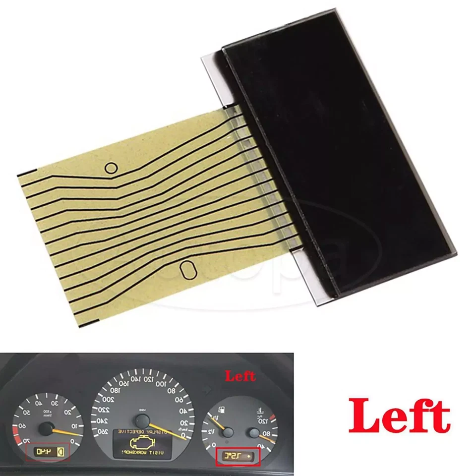 Cuadro de instrumentos R+L pantalla LCD para Mercedes 1998-2002 clase E W210 EE. UU. Foto 2 de 4