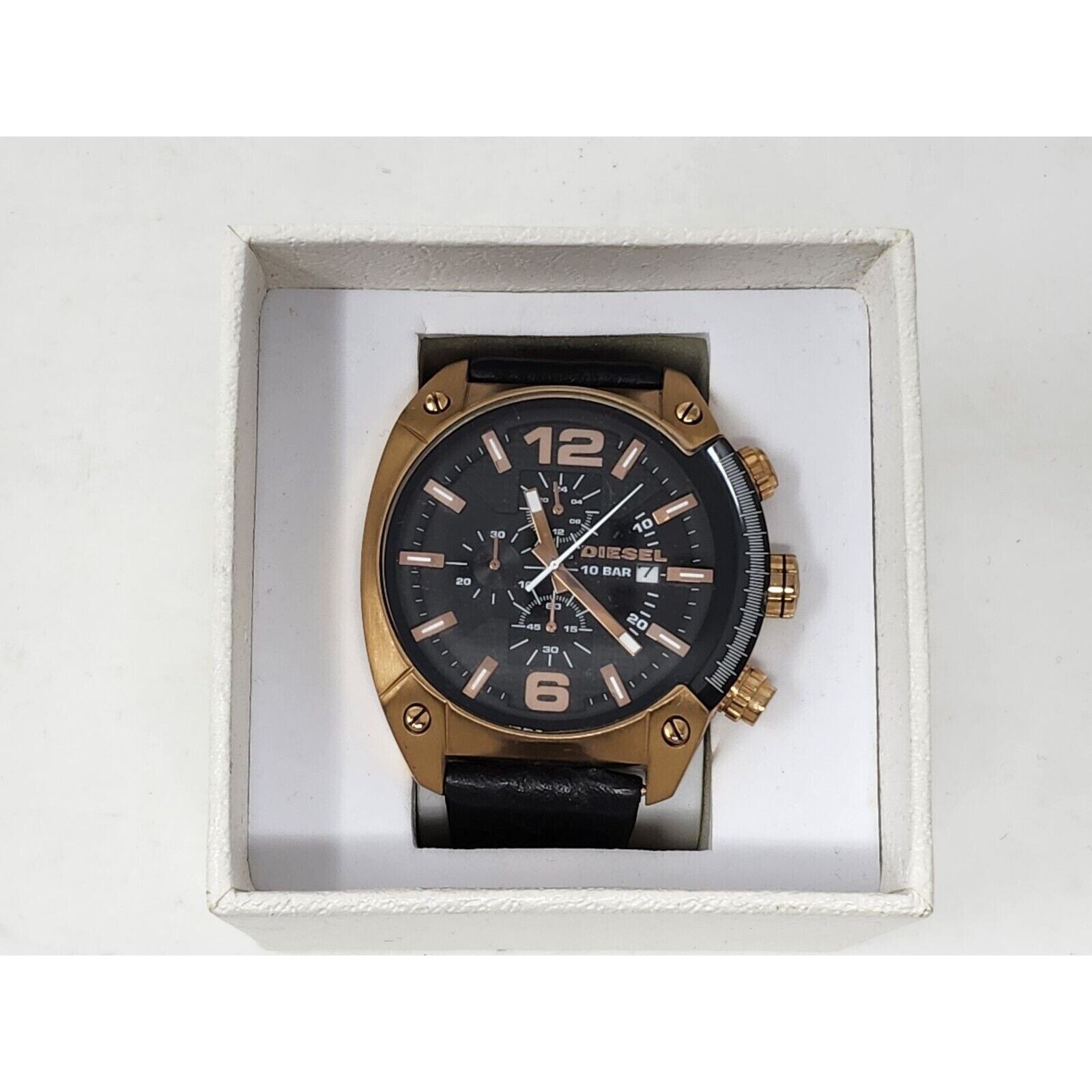 Diesel Overflow Watch Rose Gold/Black Color