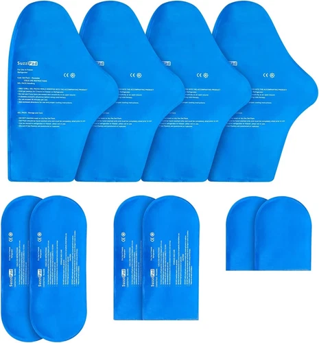 "Bolsa De Hielo Reutilizable Para Lesiones De Tobillo Envoltura De Compresión "