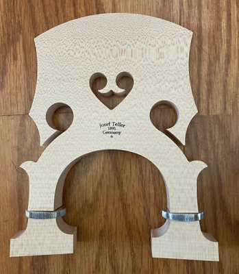 Upright Bass Bridge - Maple - Josef Teller 3/4 - Adjustable - Made in Germany - Image 1 of 2
