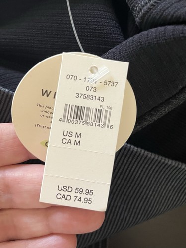 Offline by Aerie Big ChillSeamless Cable Knit Ribbed Legging in True Black Sz M - Picture 6 of 7