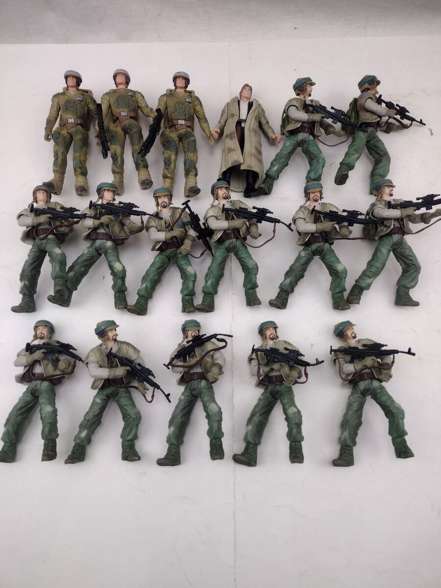 Star Wars Figure Endor Rebel Soldier Saga Trooper Lot Of 17 Star Wars Figure Endor Rebel Soldier Saga Trooper Lot Of 17