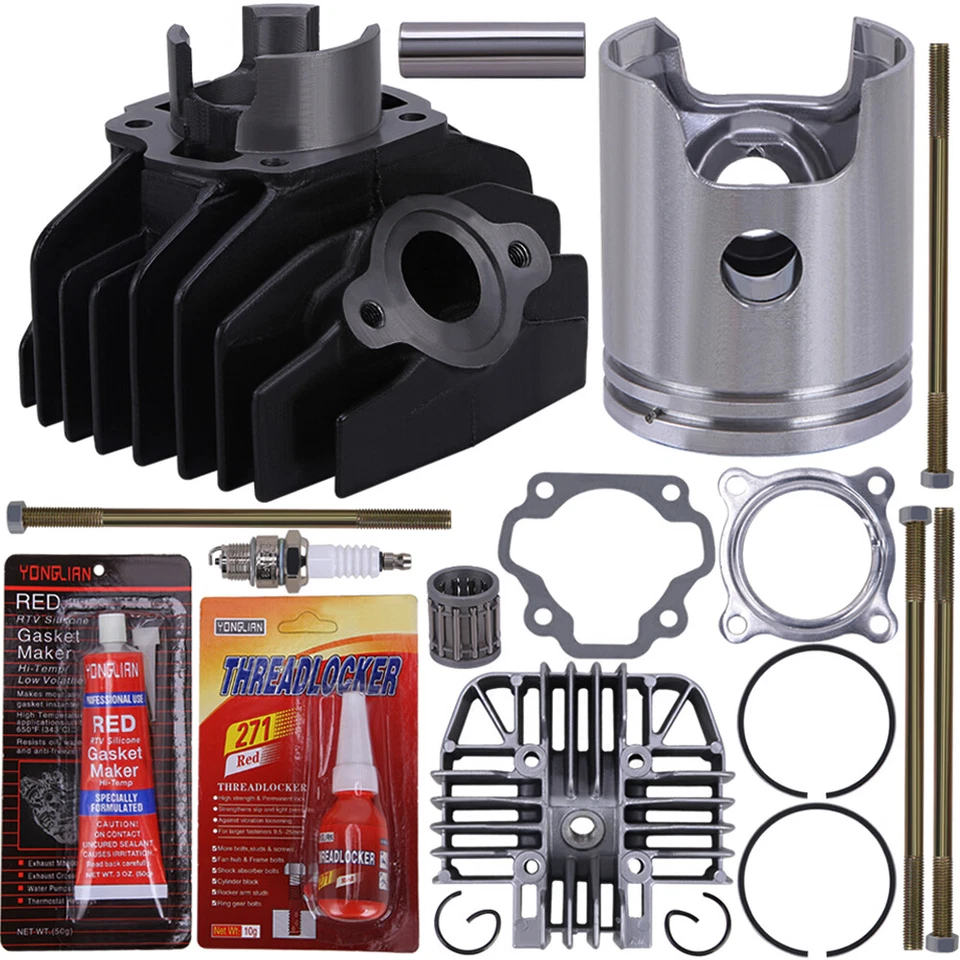For 1983-2006 Yamaha PW80 PW 80 Cylinder Gasket Piston Rings Top End Rebuild Kit - Image 4 of 4