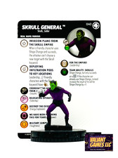 Marvel Heroclix Skrull General 040 w/ Card Fantastic Four Set