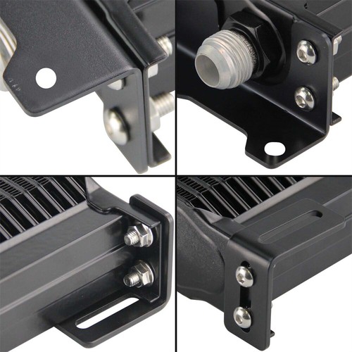 25 Row AN8 Engine Oil Cooler W/Bracket + 3/4*16 & M20 Filter Adapter Hose Line - Picture 8 of 10