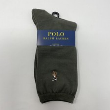 Polo Ralph Lauren Womens Socks Hunter Green Trouser Embroidered Polo Pony