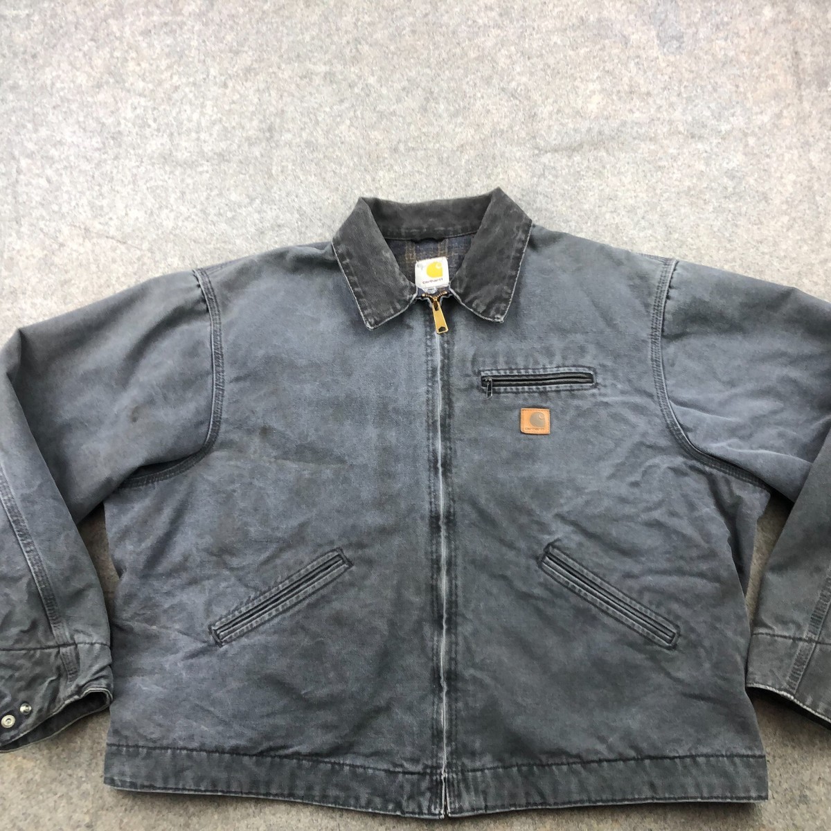 Vintage Carhartt Jacket Mens 2XL Gray Blanket Lined Detroit Vintage Carhartt Jacket Mens 2XL Gray Blanket Lined Detroit