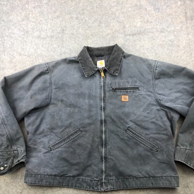 Vintage Carhartt Jacket Mens 2XL Gray Blanket Lined Detroit Vintage Carhartt Jacket Mens 2XL Gray Blanket Lined Detroit