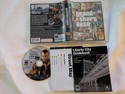 Grand Theft Auto IV 4 PS3 PlayStation 3 Complete Map CIB Working