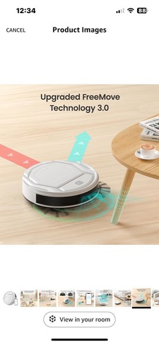 Wifi bluetooth smart app Lefant Robotic Vacuum Cleaner M210 White - Picture 8 of 15