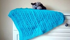 Hand Knitted Crochet Baby Pram/buggy Blankets Brand New Assorted size and colour