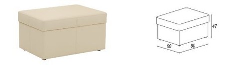 Hocker Sofa Pouf Polster Beistellhocker Fußhocker Ottomane Möbelhocker Sofort - Bild 2 von 2