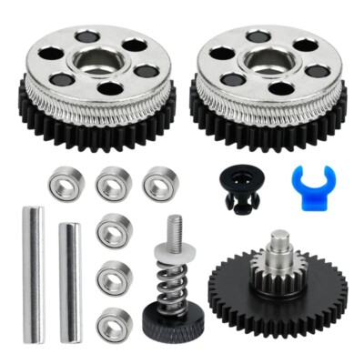 Double Gear Steel Gear Extrusion Wheel for Hgx Lite Extruder 2.0 3D Printers