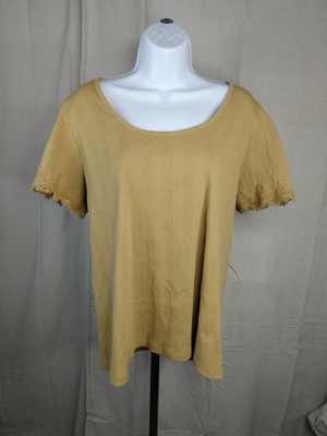 Ava & Viv - Shirt - Women - Tan - Size X - New with tags
