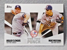 2023 Topps Series 1: Roger Clemens/Mike Mussina One-Two Punch #12P-21 - Yankees