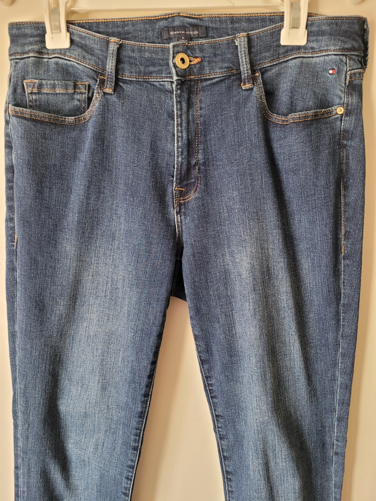 Tommy Hilfiger Basic Solid Dark Blue Straight Jea… - image 3