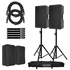 RCF ART-912A 12" 2100W 2-Way Active Monitor Powered Speakers ART912A Package