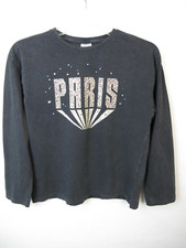 ZARA KIDS SWEATSHIRT GRAY PARIS Years Size 11-12 ,A-92