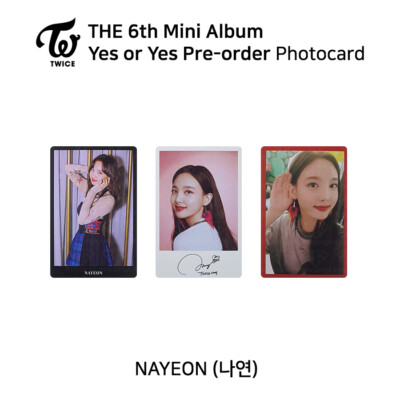 TWICE 6th mini album YES or YES Photocard Each Member Pre-order