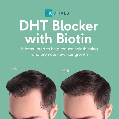 HealthKart HK Vitals DHT Blocker con biotina stimola la crescita dei capelli ... - Foto 3 di 8