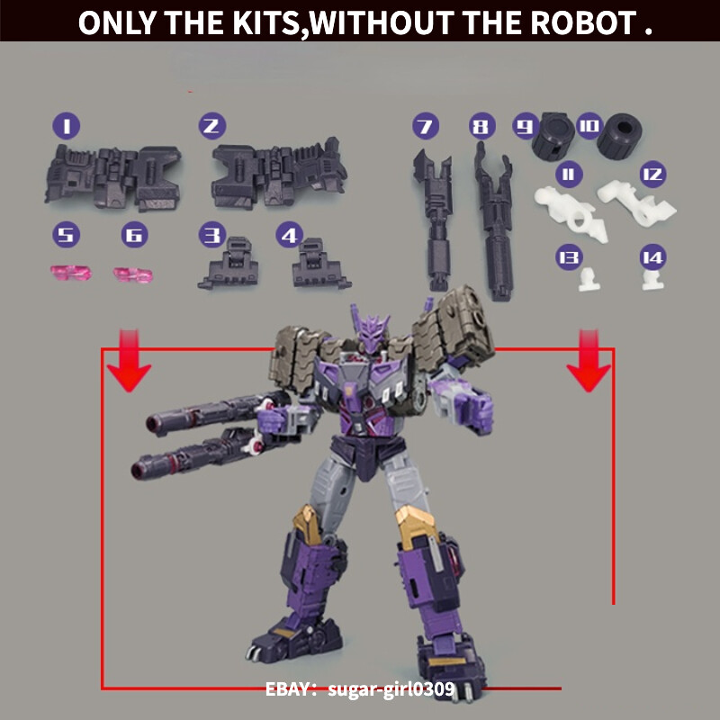 3D Printed Upgrade Accessory Kit For Legacy Evolution GS ANTAGONY Figure - Resin Parts By MSS STUDIO