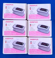 Lot of 6 Jumper Pulse Oximeter - LED Display - Model JPD-500E- NEW IN BOX